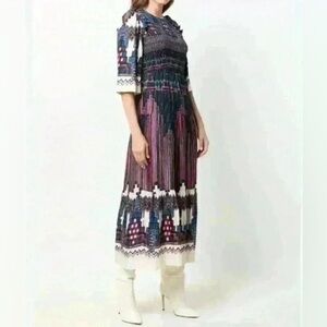 ba&sh Multicolor Long Sleeve Dress